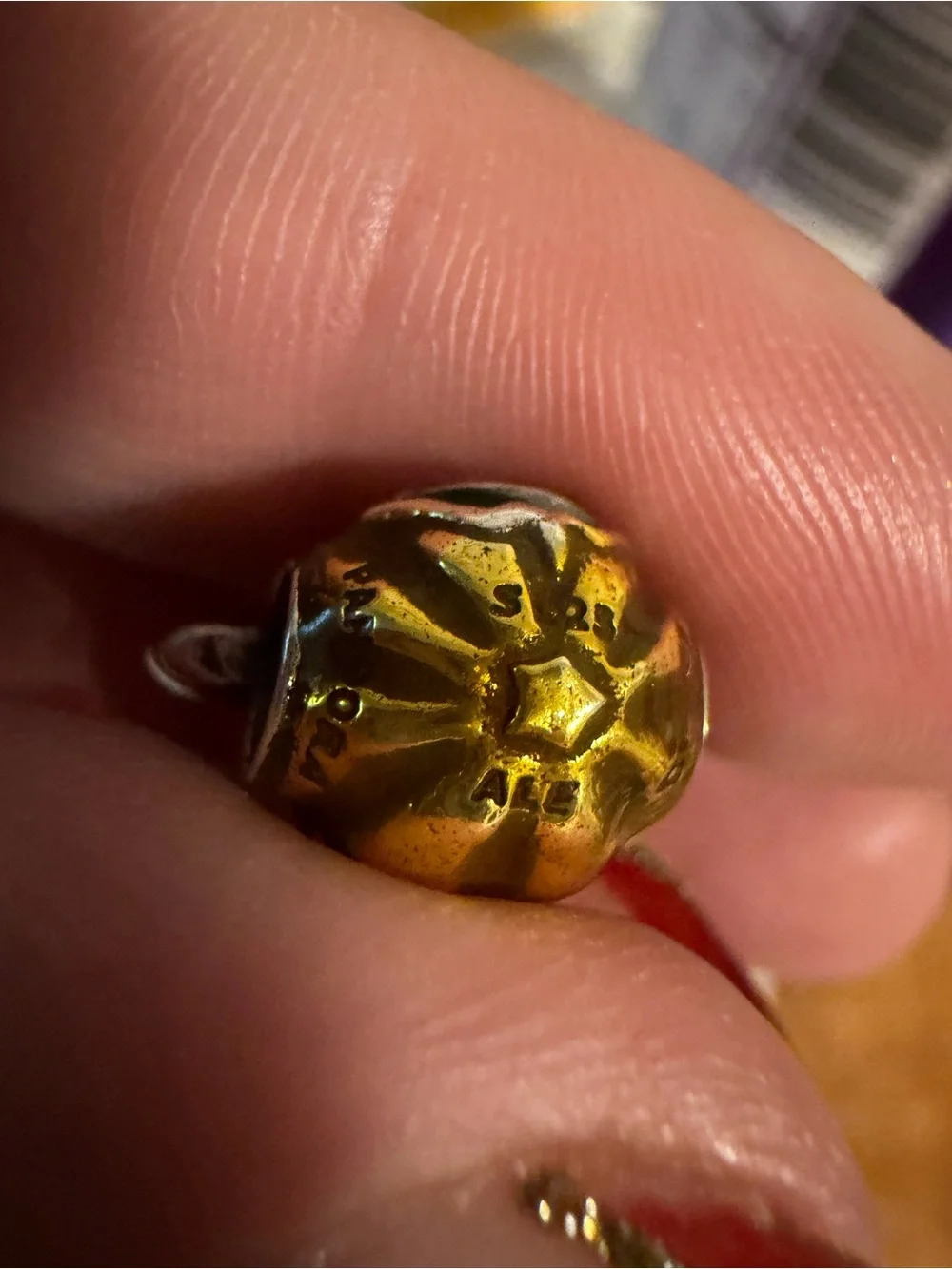 Pandora Pumpkin Head Mickey Charm